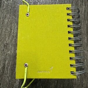 Papyrus Mini Notebook Unisex Small Lime Green Rainbow Color Block Spiral Journal